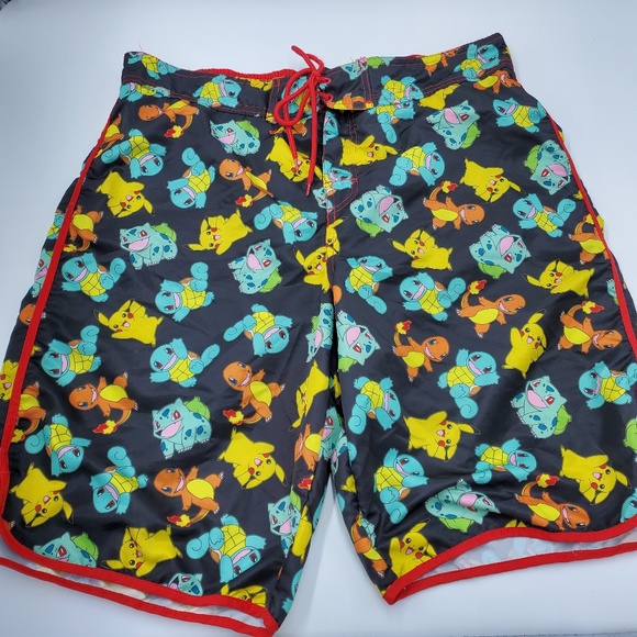 mens pokemon swim trunks